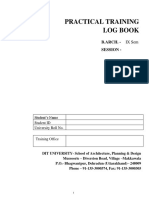 Log Book - B.Arch