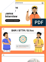 Jamia Interview Questions