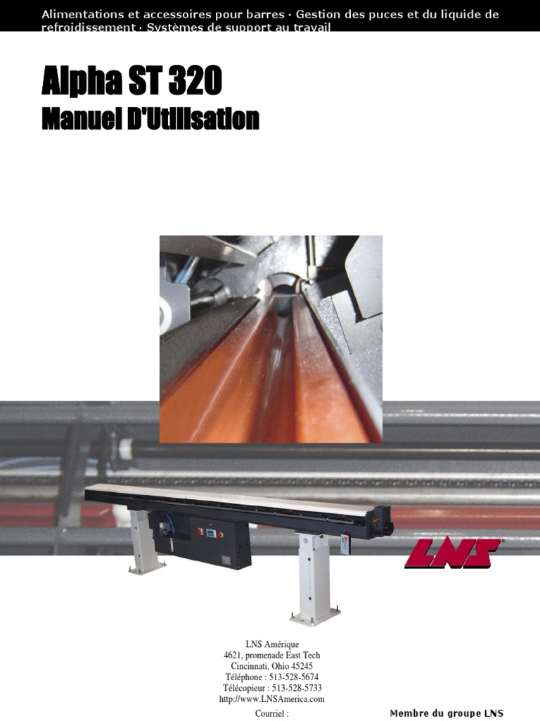 Manuel d'utilisation Alpha ST 320 | PDF | Interrupteur | Chargeur ...