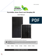 Crystalline Solar Panel and Charging Kit