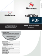 Manual Calandra CMD 1800 - Espanhol (12833)