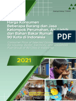 Harga Konsumen Beberapa Barang Dan Jasa Kelompok Perumahan, Air, Listrik, Dan Bahan Bakar Rumah Tangga 90 Kota Di Indonesia 2021