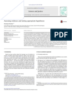 Assessing evidence and testing appropriate hypotheses