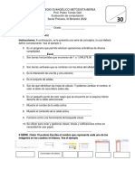 Examen de Computación Sexto Primaria