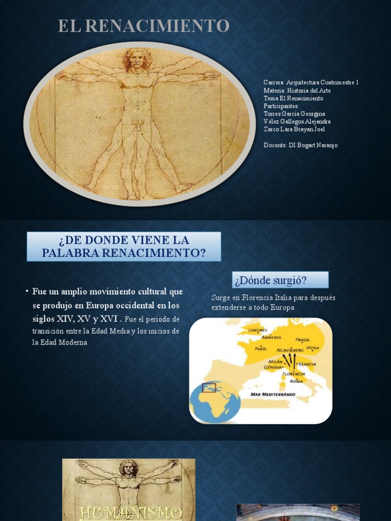 Historia del Arte: El Renacimiento | PDF | Renacimiento italiano ...