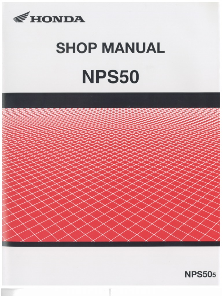 Honda ZOOMER NPS50s Shop Manual | PDF