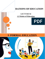 Lecture 02..modes of Education