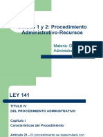 Procedimientos y recursos administrativos