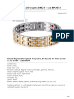 EnergiaConstiintei - Ro - Brăţară Magnetică Energetică INOX Cod BRA073