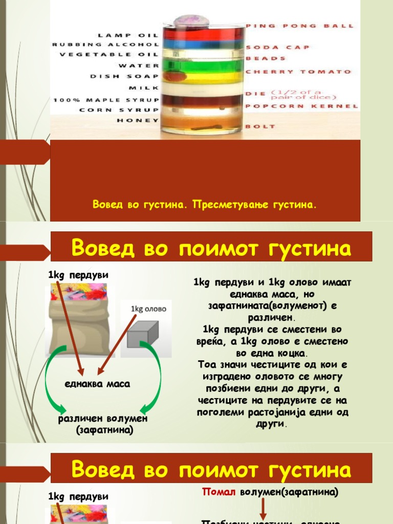 Вовед во густина | PDF
