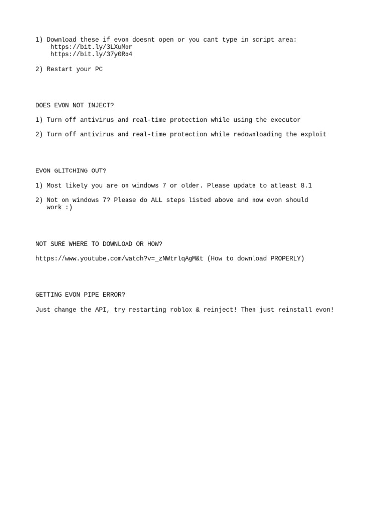How To FIX EVON | PDF
