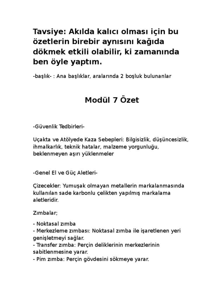 Modül 7 özet Pdf