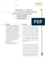 Pierre Bourdieu e o Campo Da Comunicação No Brasil - Uma Perspectiva Dos Modos de Apropriação