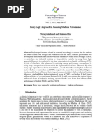 Fuzzy Logic in Determining Student's Perfomance