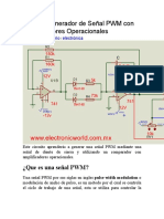 Circuito Generador de Señal PWM Con Amplificadores Operacionales