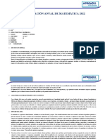 Programacion Anual 2022 - Ciclo Vi - 1ero y 2do Grado - Matematica