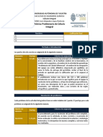 Rúbrica Problemario Cálculo Integral