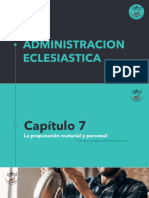 Administración eclesiástica - Preparación del personal y organización estructural