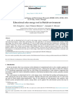 Educational Solar Energy Tool in Matlab Environmen