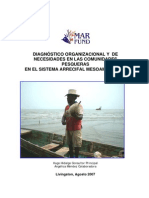 Diagnóstico Organizacional y de Necesidades en Las Comunidades Pesqueras en El Sistema Arrecifal Mesoamericano