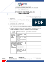 g2. Formulacion Problema de Investigacion