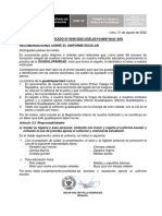 COMUNICADO #0049-2022-UGEL03 /Pcnbr"Nsg"/Dir Recomendaciones Sobre El Uniforme Escolar