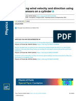 Estimating Wind Velocity and Direction Using Sparse Sensors On A Cylinder