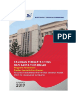 Panduan Penulisan Tesis 2019