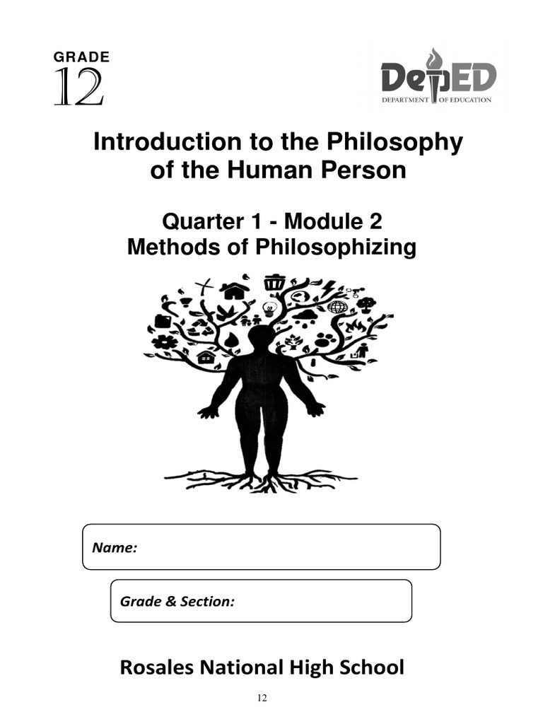 Introduction To The Philosophy of The Human Person SLM - Q1 - W2 | PDF ...