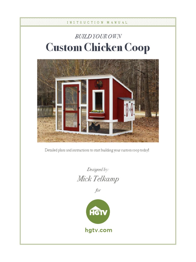 Chicken Coop Plans PDF Lumber Door