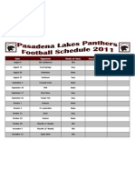 Pasadena Panthers Schedule.docx