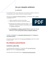 Indemnización Por Despido Arbitrario Dependerá de La Modalidad de Contrato de Trabajo