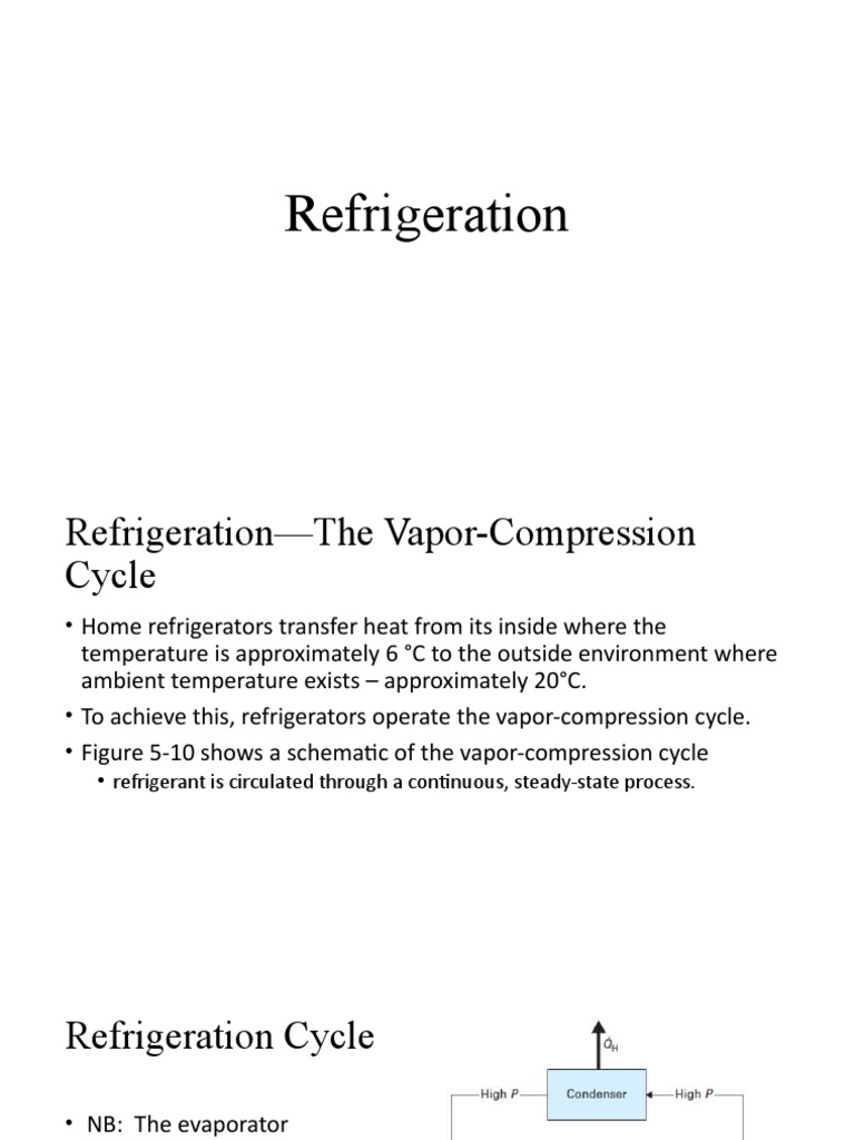 Refrigeration PDF