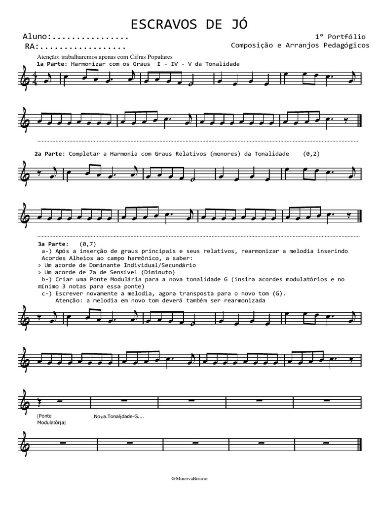 Escravos de Jó: Aluno:................ RA:................. | PDF ...