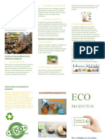 Plegable Sobre Productos Ecológicos