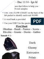 Igneous Rock Lab Classnotes