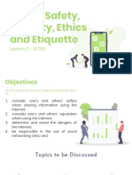 (PPT) Lesson 2 - Online Safety, Security, Ethics and Etiquette