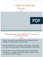 Legal Aspects and The Nurse
