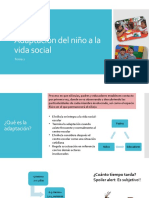 Adaptación Del Niño A La Vida Social