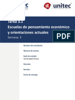 Tarea 3.1 Escuelas de Pensamiento Económico y Orientaciones Actuales