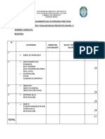 Seguimiento de Actividades Practicas - Dep