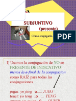 Subjuntivo Presente Conjugaciones