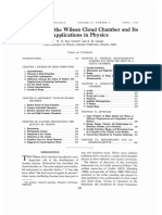 A Report On The Wilson Cloud Chamber and Its Applications in Physics