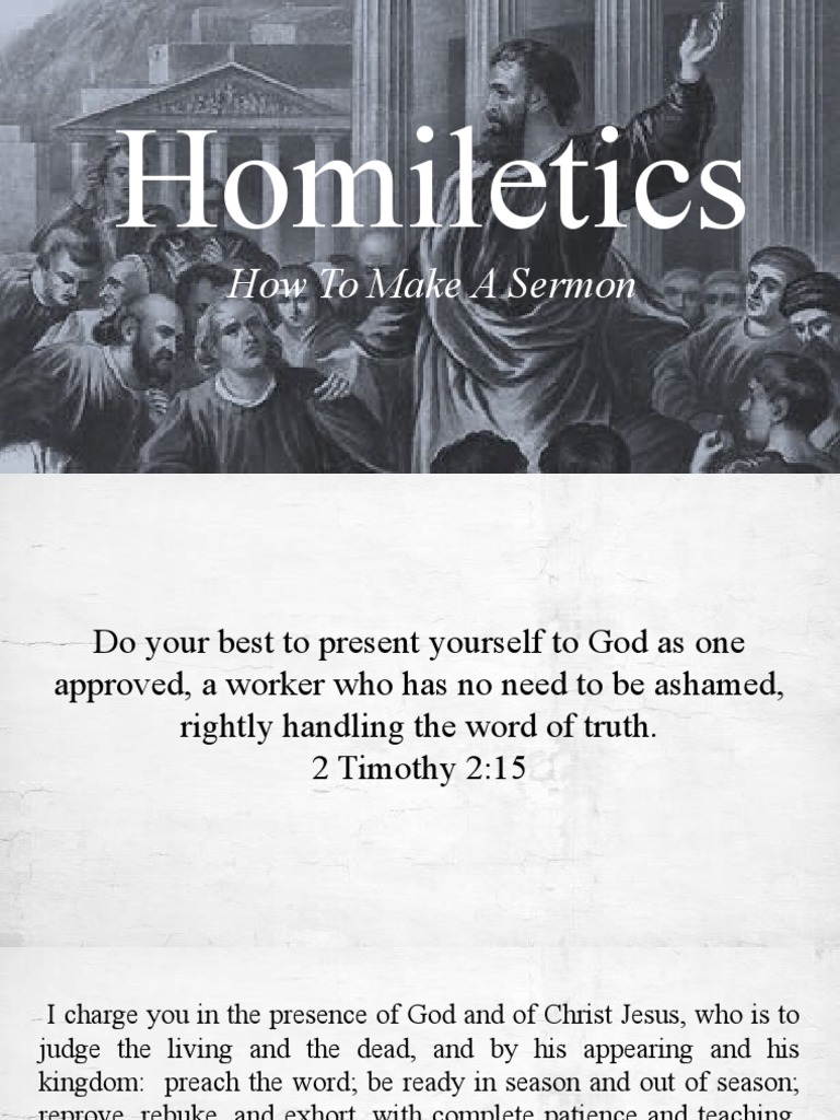 Homiletics Session Oct 15 2022 Pdf