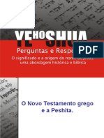 7yehoshua O Novo Testamento Grego e A Peshita