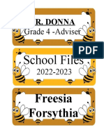 Grade 4 - Adviser: Tr. Donna
