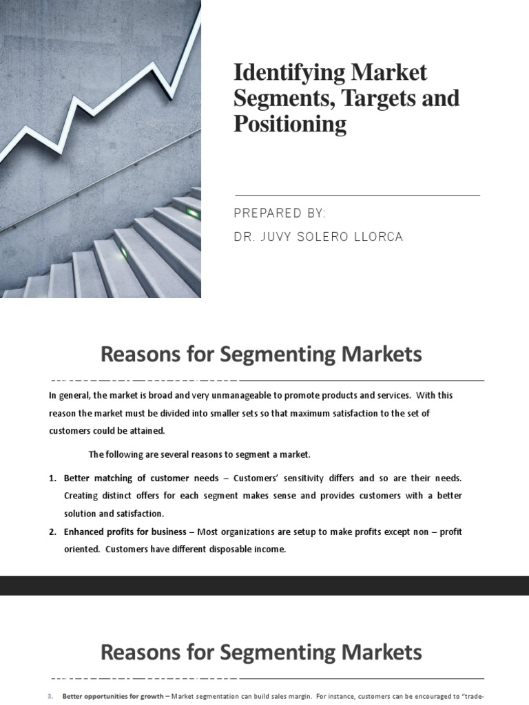 Market Segmentation and Positioning Guide | PDF | Market Segmentation ...