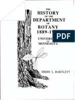 History of Botany at Um N