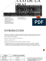 Cálculo de La Integral Definida Por Sustitución .