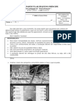 AvaliaÇÃo de RecuperaÇÃo 1º CientÍfico 2 Etapa